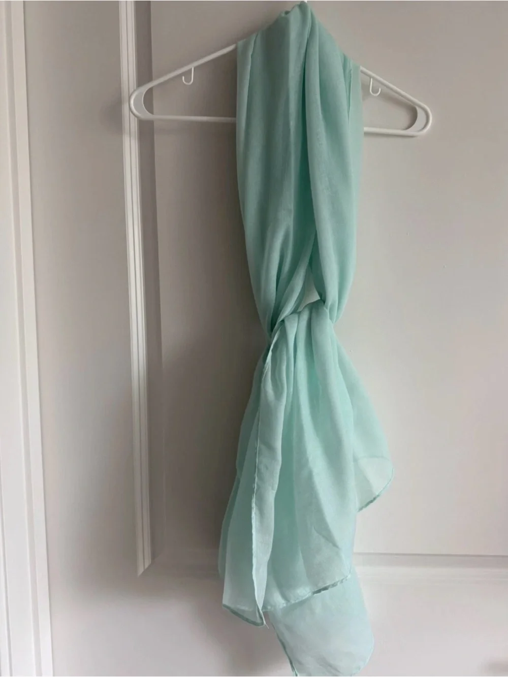 The Body Shop Mint Green Chiffon Scarf - Lightweight Women's Wrap